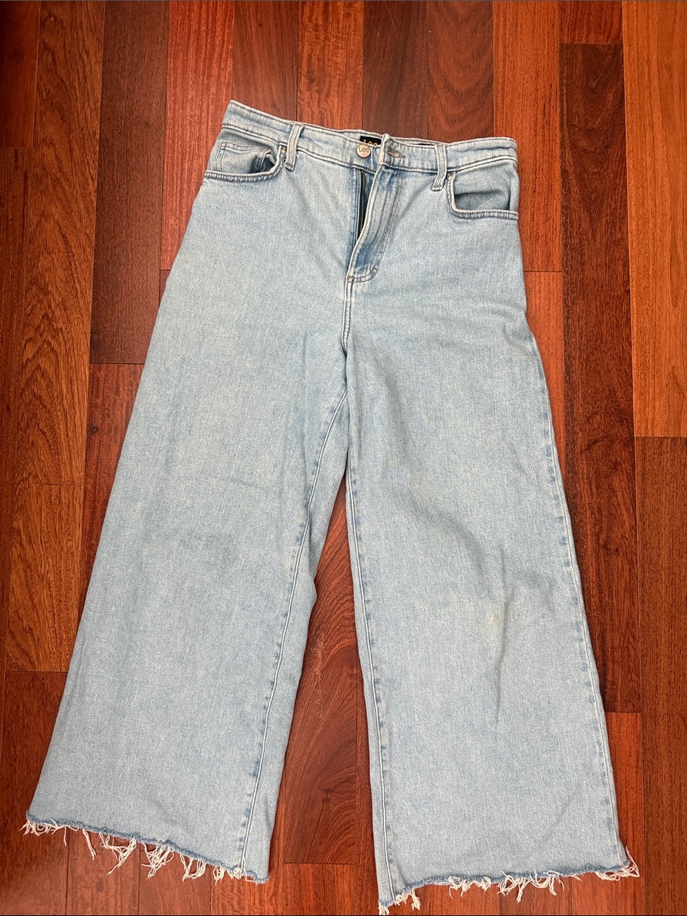Lee Light Wash Wide Leg Slouch Jeans - Unbranded